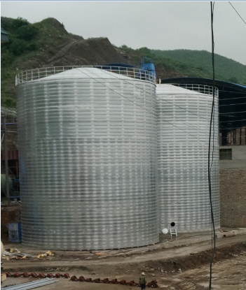 什邡粮食钢板仓的安装全过程不用热焊接